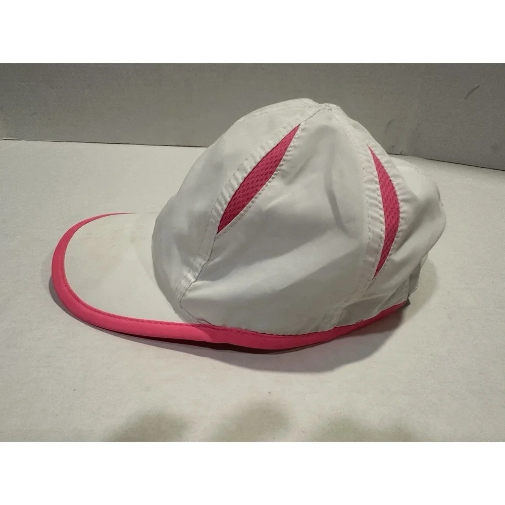 Nike Featherlight Dri Fit Toddler Hat Cap Pink White Light Weight